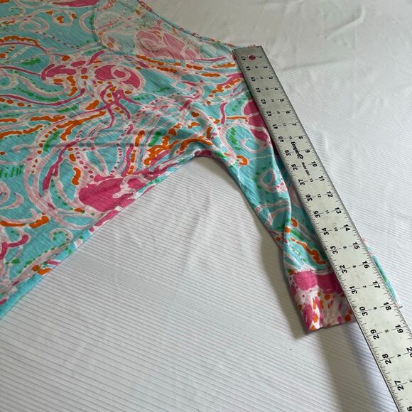 Lilly Pulitzer Jellies We Be Jammin Jellyfish T-Shirt Dress Size Medium - Picture 4 of 6